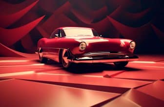 Voiture de prestige ancienne rouge
